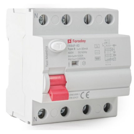 Residual Current Device, Type A, 4-pole